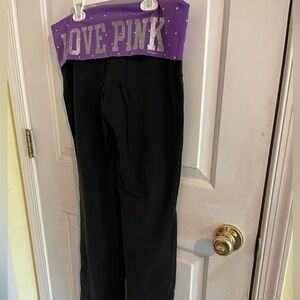 Vtg Y2K VS PINK Foldover Flare Leggings